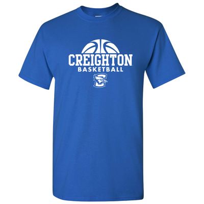 UGP Campus Apparel AS08 - Creighton Bluejays Basketball Hype T-Shirt (Large,Royal)