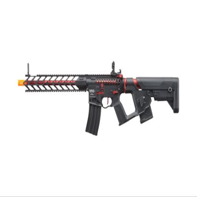 Lancer Tactical Proline M4 Gen 2 Enforcer Nightwing Skeleton Full Steel Airsoft Gun with Fast Trigger and MOSFET (Adjustable Alpha Stock with Extra Mini Mag)