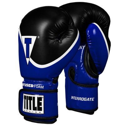 Title Boxing Infused Foam Interrogate Training Gloves 2.0, Blue/Black, 18 oz