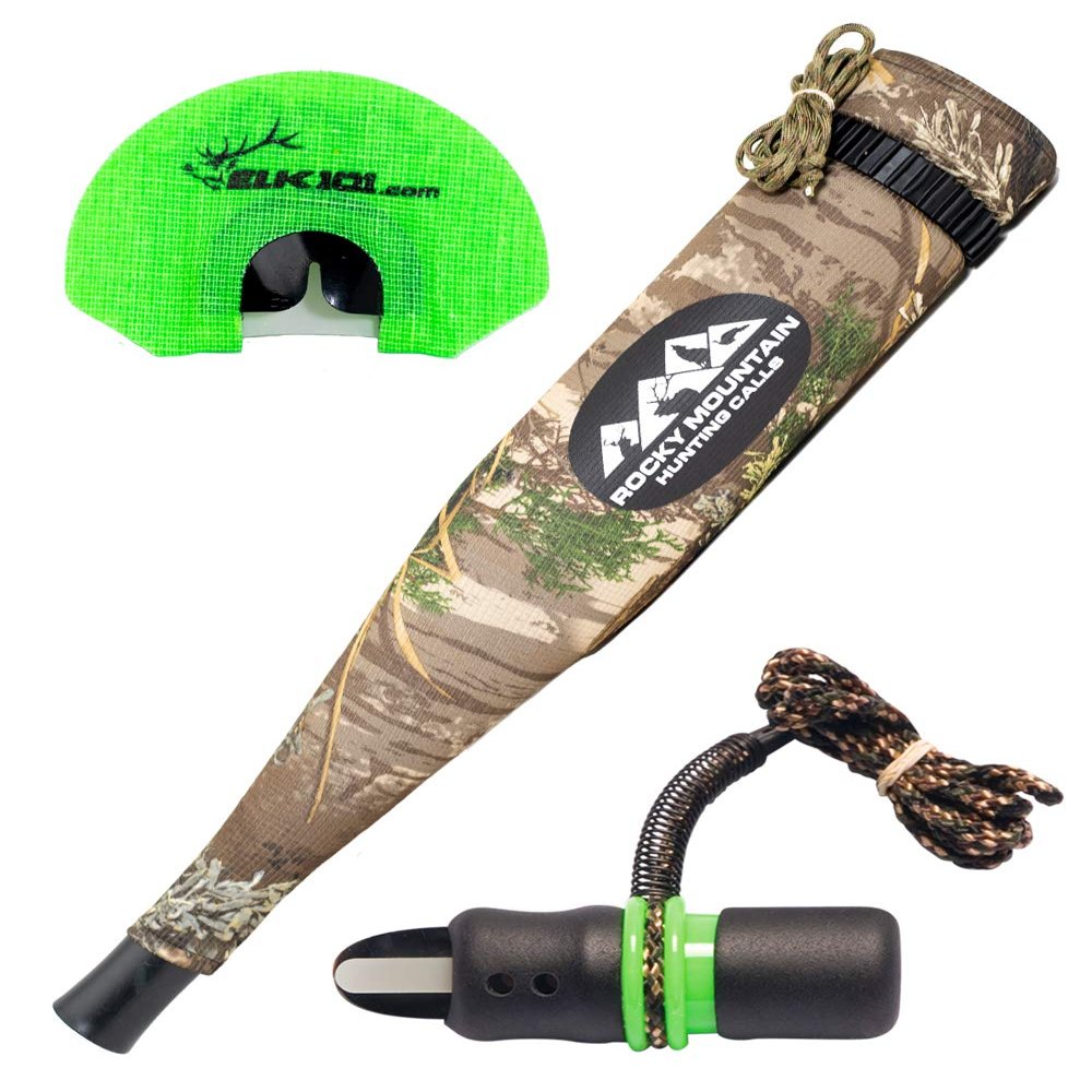 Rocky Mountain Hunting Calls C6 Complete Calling System: All-Star Diaphragm Elk Call, Temptress Open Reed Cow Call, and Bully Bull Extreme Grunt Tube