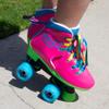 Circle Society Adjustable Roller Skates for Girls, JoJo Siwa Rainbow Design  Classic Kids' Skates, Sizes 12-3, Ideal for Indoor & Outdoor Skating Fun view 2