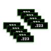 Speed Demon Hot Rod Shop Ammo Can Labels .223 Ammunition Decals for 223-10 Pack Adhesive Vinyl 3"x1.15" view 1