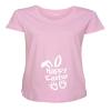 PandoraTees Maternity Easter Short Sleeve T-Shirt - Happy Easter, Pink, XL view 2