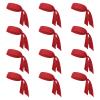 GOGO 12 Pack Head Tie Sports Headbands, Tie Back Headband for Tennis Running - Red view 1