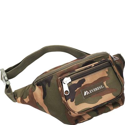 Everest Woodland Camo Waist Pack-Medium, One Size