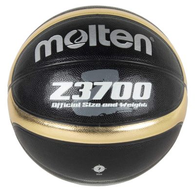 Molten B7Z3700-KZ Basketball No. 7 Ball, Synthetic Leather, Black x Gold