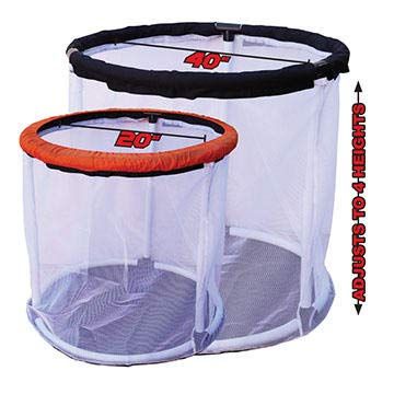 The Zone Adjustable Height Round Base Goal - 40" or 20" Wide - Optional Colored Skirts & Open Net (20" Adjustable Round Base Goal)