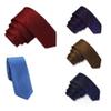 5 PCS Men's Tie Striped Pattern Solid Color Necktie Slim Skinny Ties (C7) view 1