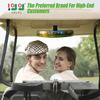 10L0L Panoramic Convex Golf Cart Mirror for Yamaha, EZGO, Club Car, Golf Cart Rear View Mirror view 2