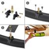 10L0L Panoramic Convex Golf Cart Mirror for Yamaha, EZGO, Club Car, Golf Cart Rear View Mirror view 4