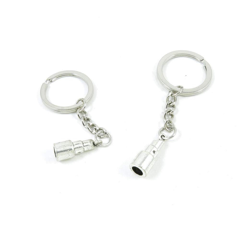 1 PCS Antique Silver Keyrings Keychains Key Ring Chains Tags Clasps Q7FS2 Hand Grenade