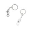 1 PCS Antique Silver Keyrings Keychains Key Ring Chains Tags Clasps I2IX3 Butterfly Cabochon Base Blank view 1