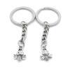 5 Items Metal Keychain Keyring Key Tags Chains Rings Jewelry Bag Charms WX4U3 Bee Honeybee view 1