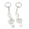 1 Item Metal Keychain Keyring Key Tags Chains Rings Jewelry Bag Charms H4CW1 Music Musical Note