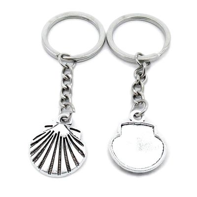 1 Item Metal Keychain Keyring Key Tags Chains Rings Jewelry Bag Charms T3MS7 Shell
