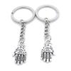 1 Item Metal Keychain Keyring Key Tags Chains Rings Jewelry Bag Charms JW1Y2 Hamesh Hamsa Fatima Hand view 1