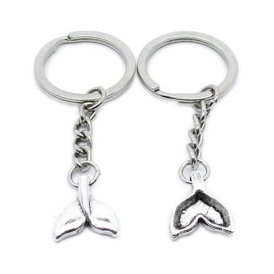 1 Item Metal Keychain Keyring Key Tags Chains Rings Jewelry Bag Charms RI5I8 Fish Whale Tail