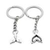 1 Item Metal Keychain Keyring Key Tags Chains Rings Jewelry Bag Charms RI5I8 Fish Whale Tail view 1