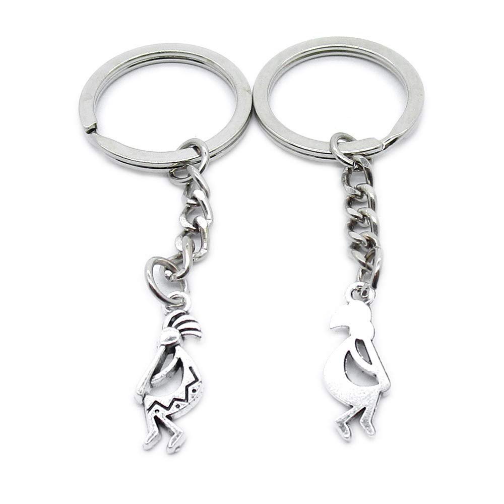 1 Item Metal Keychain Keyring Key Tags Chains Rings Jewelry Bag Charms UI1W7 Wizard Witch