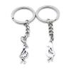 1 Item Metal Keychain Keyring Key Tags Chains Rings Jewelry Bag Charms UI1W7 Wizard Witch view 1