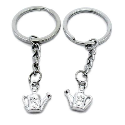 1 Item Metal Keychain Keyring Key Tags Chains Rings Jewelry Bag Charms R2CN8 Watering Pot Can