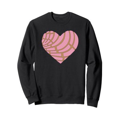 Concha Heart Pan Dulce Mexican Mexicana Mexico Latina Food Sweatshirt