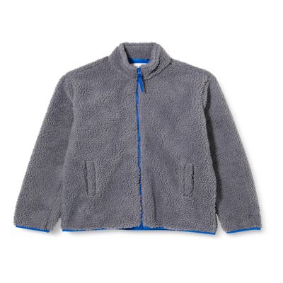 Amazon Essentials Toddler Boys' Fleece Lined Sherpa Full-Zip Jacket, Dark Grey, 4T