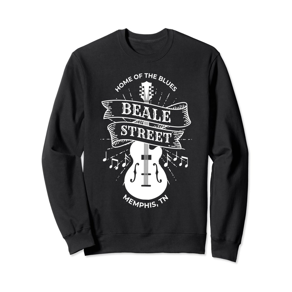 Memphis Beale Street Sweatshirt TN Blues Music Gift