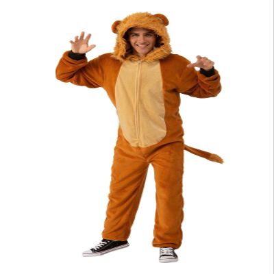 Rubies Lion Comfywear Hooded Jumpsuit for Adults, Unisex S/M