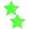 PASTEASE Glow in the Dark Pasties - Nipple Covers for Festivals, Raves, & Lingerie | Halloween Accessory | Made in USA (Glow in the Dark UV Reactive Star) view 1