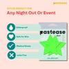 PASTEASE Glow in the Dark Pasties - Nipple Covers for Festivals, Raves, & Lingerie | Halloween Accessory | Made in USA (Glow in the Dark UV Reactive Star) view 2