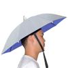 NEW-Vi Umbrella Hat, 25 inch Hands Free Umbrella Cap for Adults and Kids, Fishing Golf Gardening Sunshade Outdoor Headwear (Silver) view 1