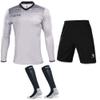 KELME Soccer Goalkeeper Jersey Uniform Kit - Mens Padded Football Goalie Jersey - Padded Shirt, Shorts and Socks Kids and Adult Sizes (Kids 10, Gray) view 1