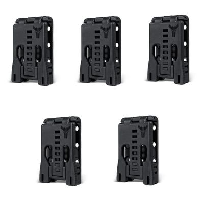 Tek-Lok (5 Pack) - The Original USA Made Belt Clip Attachment for Holsters, Mag Pouches, Knife Sheaths & More - No Mounting Hardware - by Blade-Tech Holsters