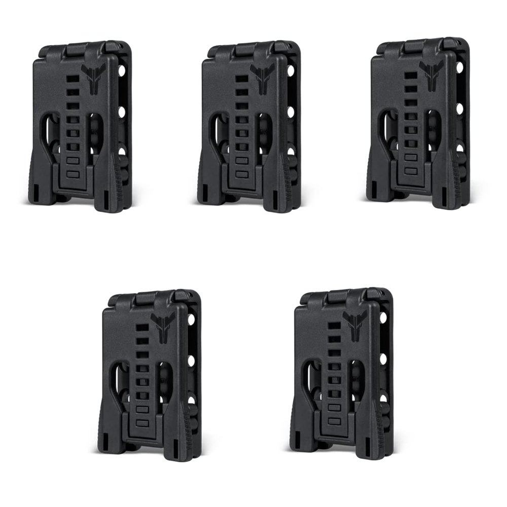 Tek-Lok (5 Pack) - The Original USA Made Belt Clip Attachment for Holsters, Mag Pouches, Knife Sheaths & More - No Mounting Hardware - by Blade-Tech Holsters