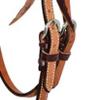 Partrade Cowboy Tack 5/8in Cowboy Knot Browband Hadstall view 3