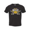 UGP Campus Apparel TS01 - Northern Kentucky Norse Primary Logo Toddler T Shirt - 5/6T - Black view 1