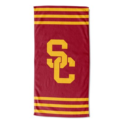 Northwest NCAA USC Trojans Unisex-Adult Beach Towel, 30" x 60", Stripes