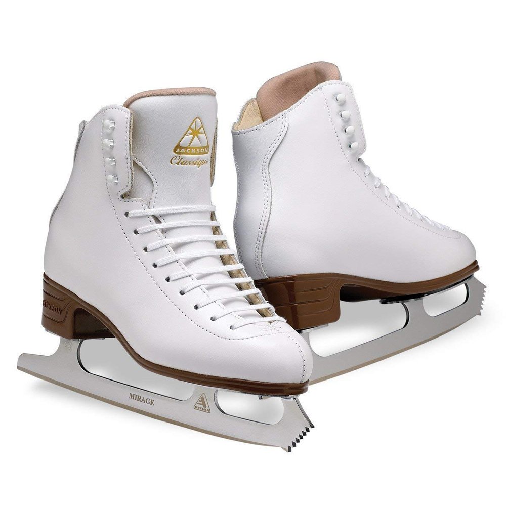 Jackson Ultima Classique JS1990 White Womens Ice Skates Width B Size 6