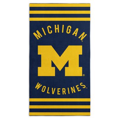Northwest NCAA Michigan Wolverines Unisex-Adult Beach Towel, 30" x 60", Stripes