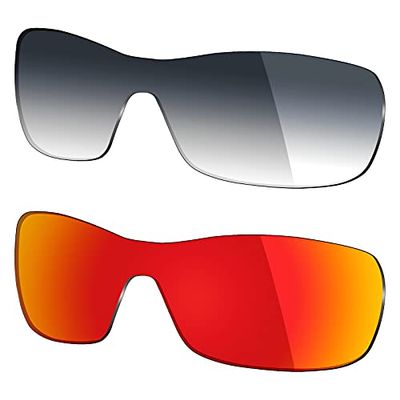 Mryok 2 Pair Polarized Replacement Lenses for Oakley Antix Sunglass - Options
