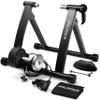 Alpcour Bike Trainer Stand for Indoor Riding  Portable Foldable Magnetic Stainless Steel Indoor Trainer, Noise Reduction, 6 Resistance Settings & Bag  Stationary Exercise for Road & Mountain Bikes view 1