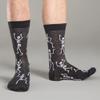 Good Luck Sock Men's Dancing Halloween Skeleton Socks, Big & Tall, Shoe Size 13-17 view 3