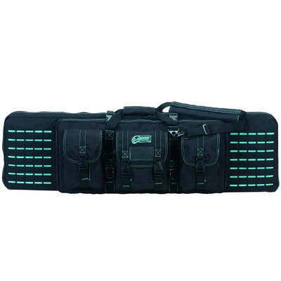 42" Padded Weapons Case - Lady Voodoo Custom Series, Black/Teal, Black/Teal