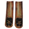 NOVELTY GIANT WWW.NOVELTYGIANT.COM Adult 3D Animal Paw Feet Print Foot Crew Socks Elastic Hosiery Dog view 4