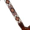 CIRCLE Y Flat Infinity Beaded Breast Collar - Durable Lightweight Adjustable Double-Ply Leather Western Horse Breast Collar with Stainless Steel Hardware view 3