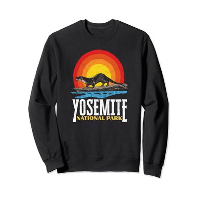 Yosemite National Park California River Otter Sweatshirt
