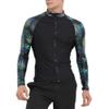 BIKMAN Diving Suit Men's Long-Sleeved Quick-Drying Sun Protection Surfing Rahguard (Black, XL) view 1