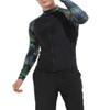 BIKMAN Diving Suit Men's Long-Sleeved Quick-Drying Sun Protection Surfing Rahguard (Black, XL) view 3