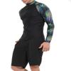 BIKMAN Diving Suit Men's Long-Sleeved Quick-Drying Sun Protection Surfing Rahguard (Black, XL) view 4